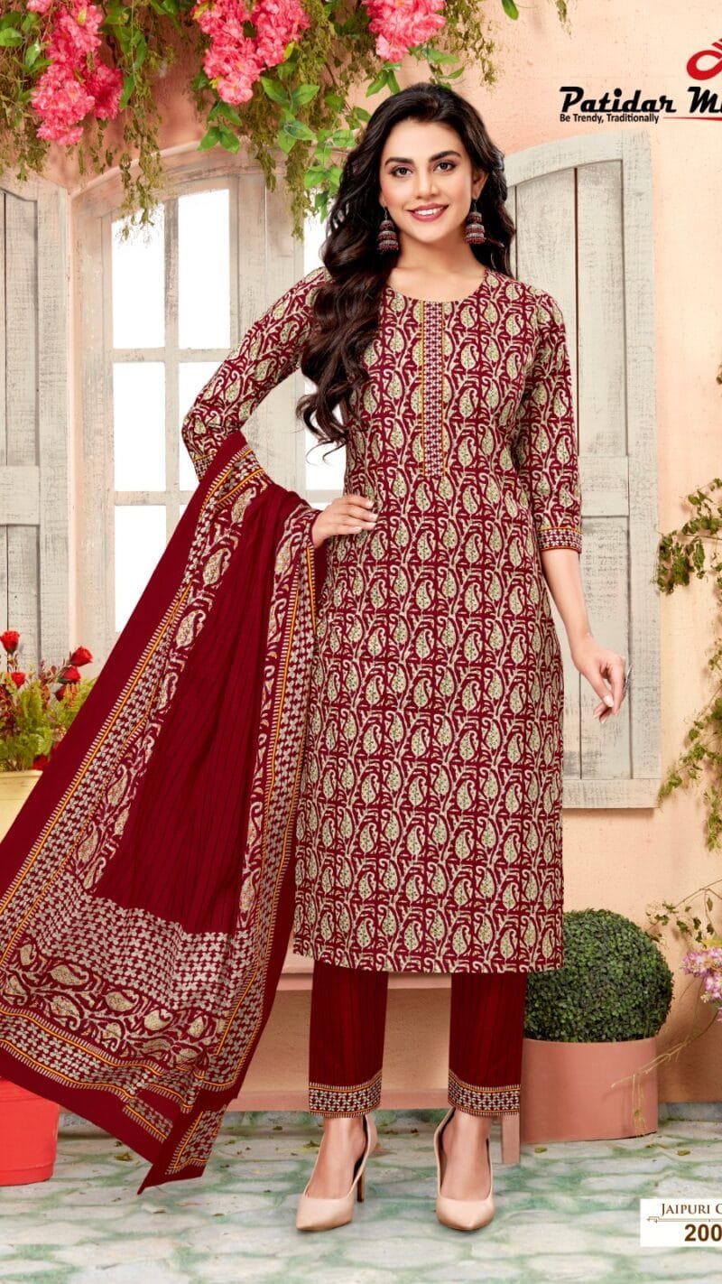 Jaipuri Queen Vol 2 Patidar Mills Wholesale Cotton Dress Material