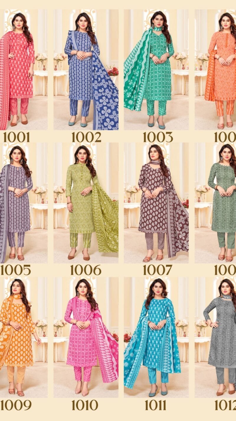 Jaipuri Vol 1 Wholesale Heavy Indo Cotton Dress Material