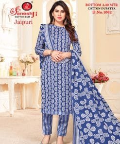 Jaipuri Vol 1 Wholesale Heavy Indo Cotton Dress Material