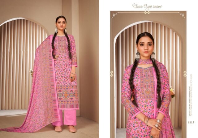 Kasturi Lokesh Soft Cotton Jacquard Style Print