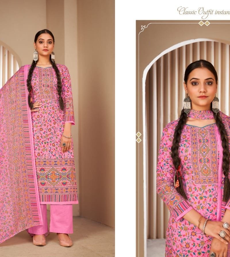 Kasturi Lokesh Soft Cotton Jacquard Style Print