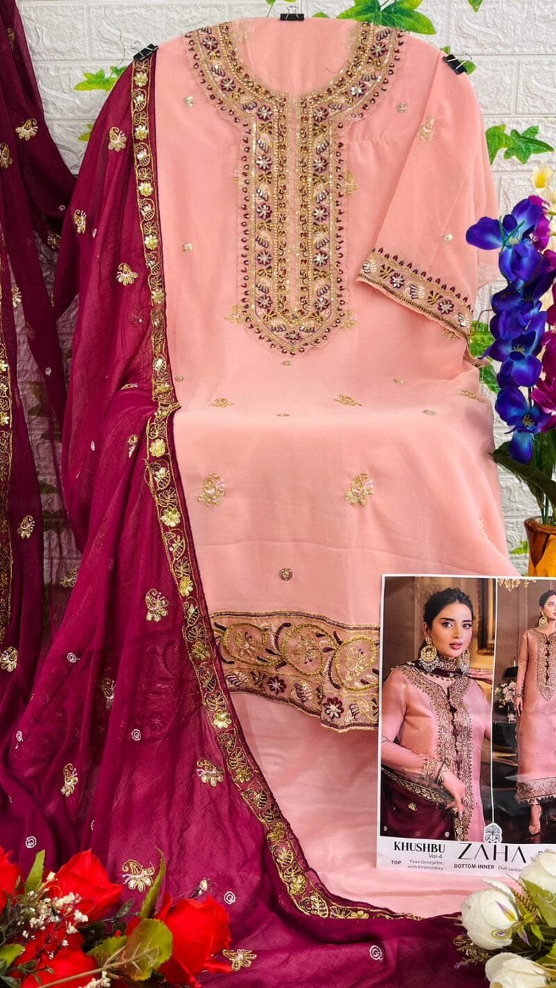 Khushbu Vol 4 Zaha Pakistani Salwar Suits