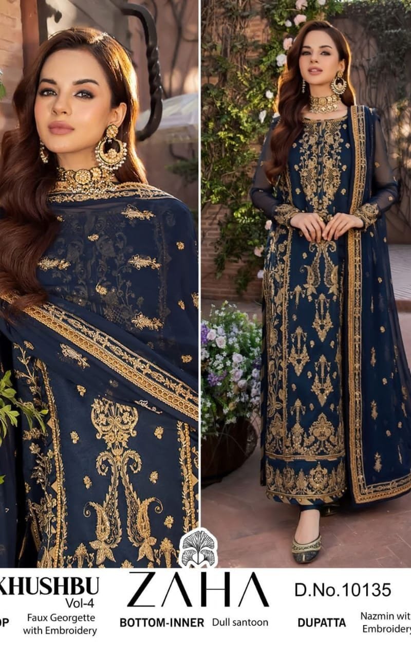 Khushbu Vol 4 Zaha Pakistani Salwar Suits