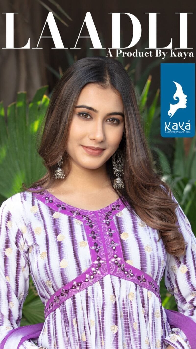 Laadli Rayon Prints 3 Piece Aaliya Cut Kaya Kurti