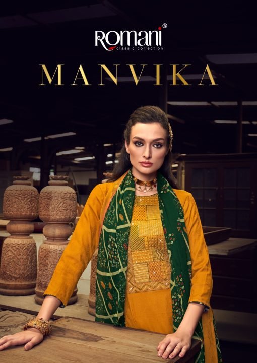 Manvika Romani Exclusive Designer Collection Premium Soft Jam Cotton Jaquard