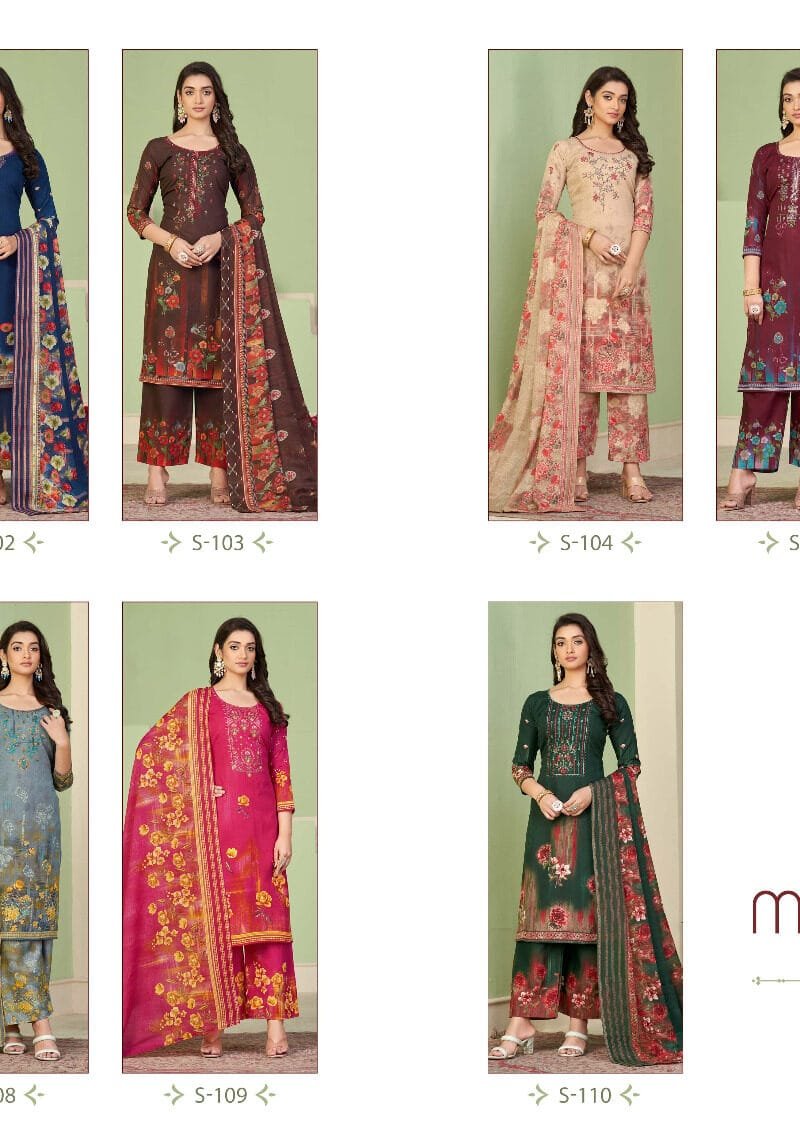 Masakali Fyra Designing Hub Alok Suit Pure Soft Cotton Kashmiri Print
