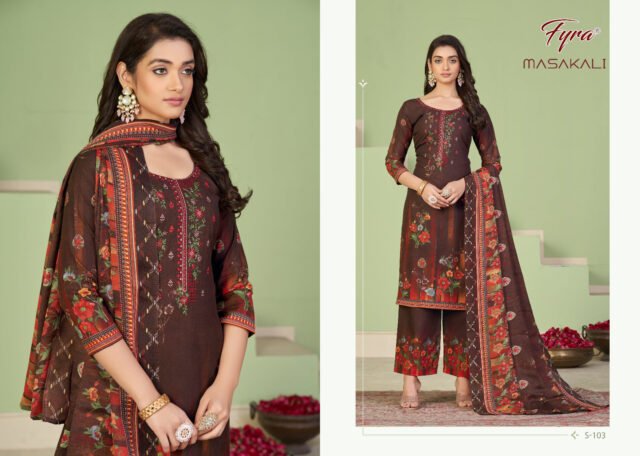 Masakali Fyra Designing Hub Alok Suit Pure Soft Cotton Kashmiri Print