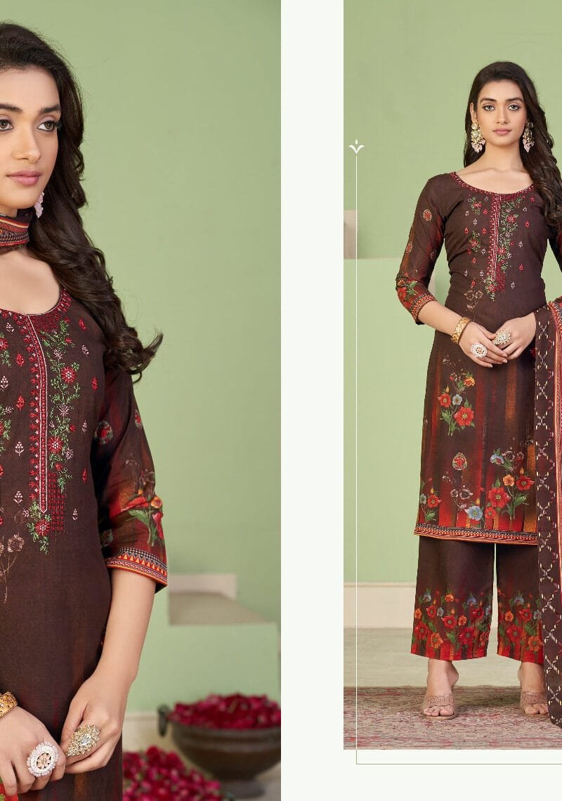Masakali Fyra Designing Hub Alok Suit Pure Soft Cotton Kashmiri Print
