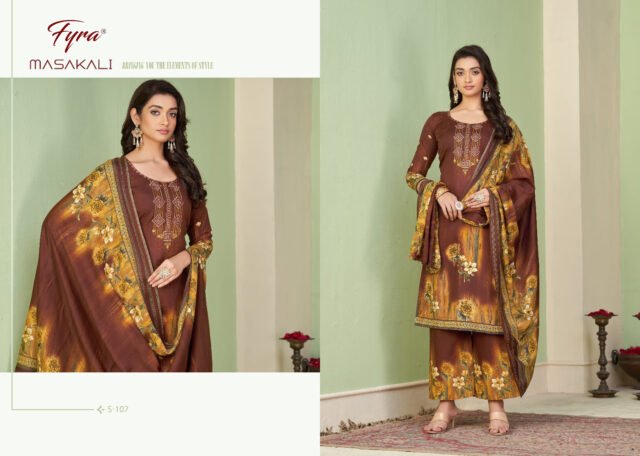 Masakali Fyra Designing Hub Alok Suit Pure Soft Cotton Kashmiri Print