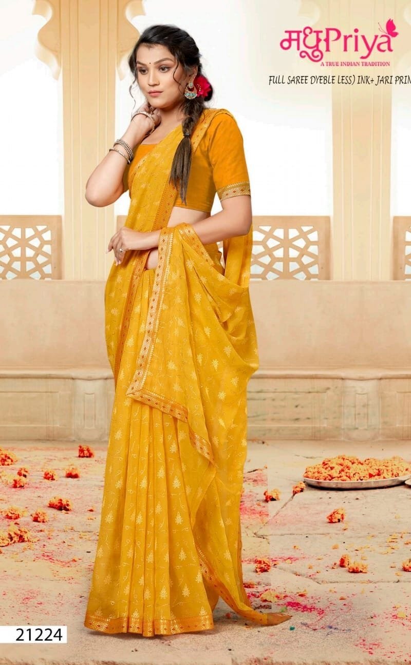 Mukti Vol 3 Jari Print Madhu Priya Wholesale Saree
