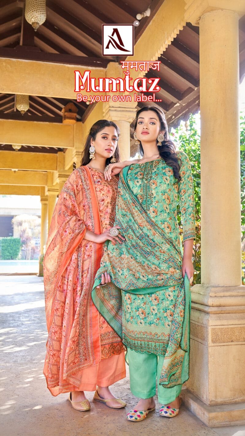 Mumtaz Alok Suit Pure Zam Digital Designer Print with Embroidery