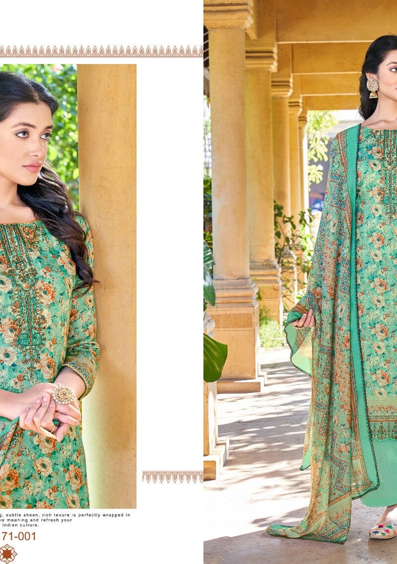 Mumtaz Alok Suit Pure Zam Digital Designer Print with Embroidery