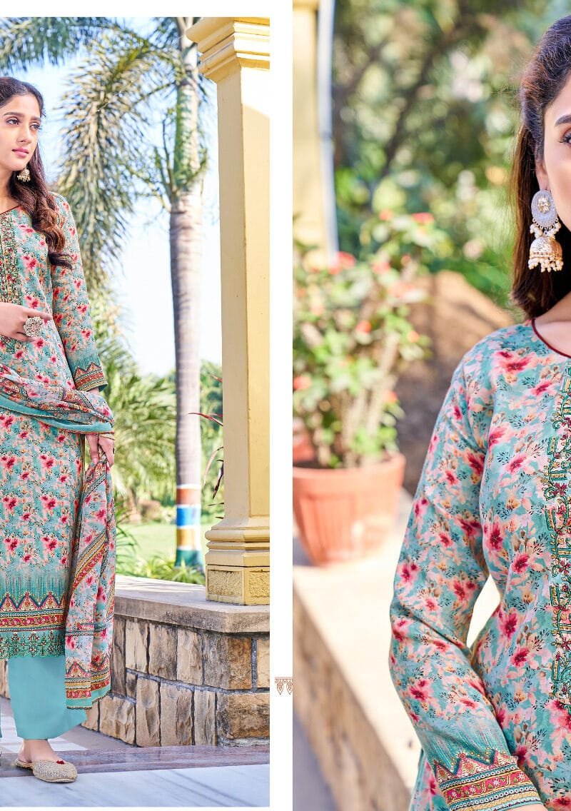 Mumtaz Alok Suit Pure Zam Digital Designer Print with Embroidery