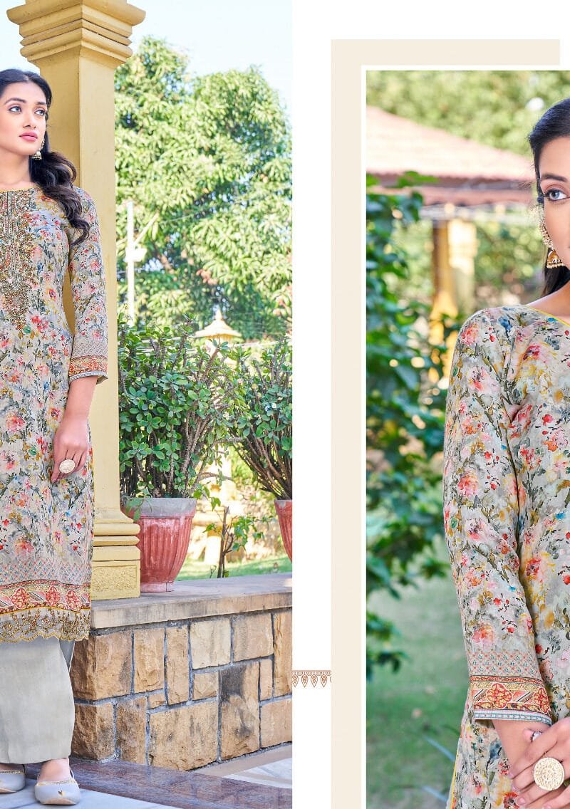 Mumtaz Alok Suit Pure Zam Digital Designer Print with Embroidery