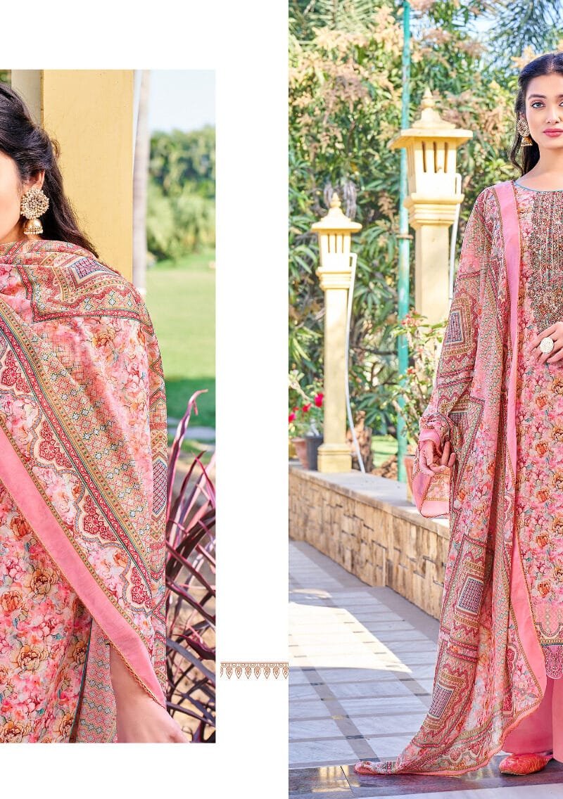 Mumtaz Alok Suit Pure Zam Digital Designer Print with Embroidery