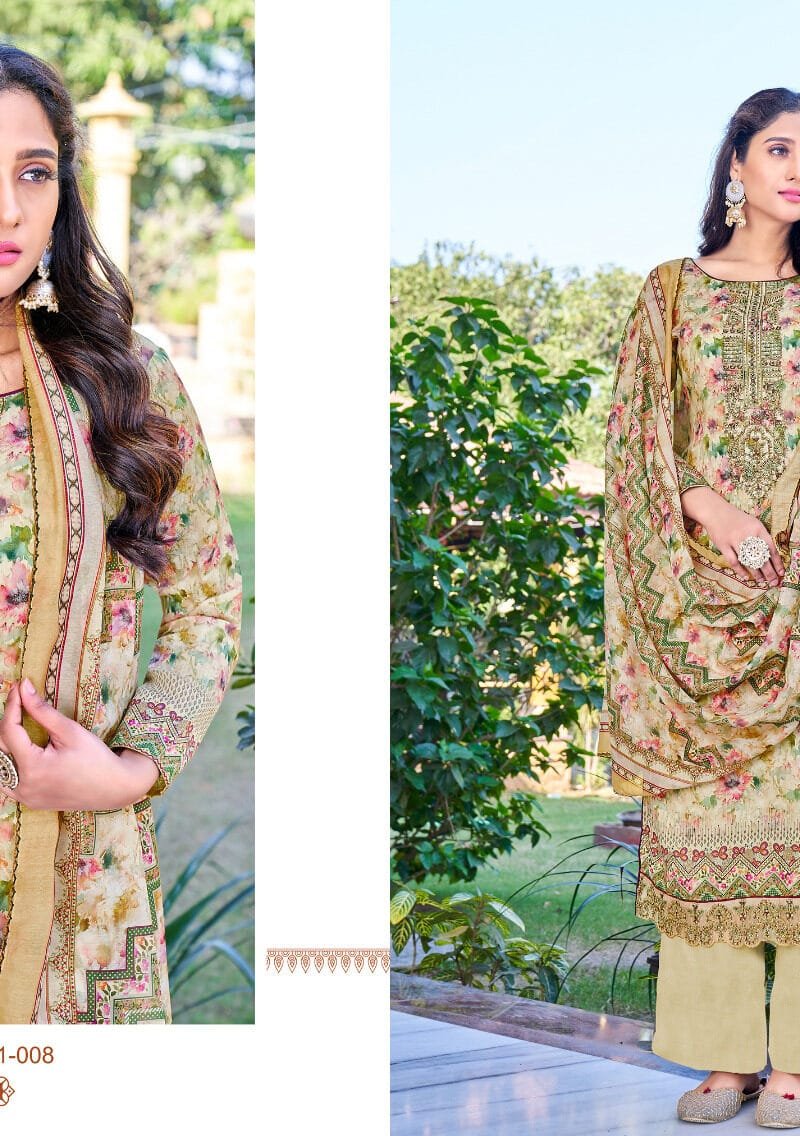 Mumtaz Alok Suit Pure Zam Digital Designer Print with Embroidery