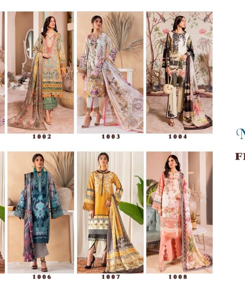 Noorie Art Florence Pure Superior Cambric Cotton Digital Printed Suits