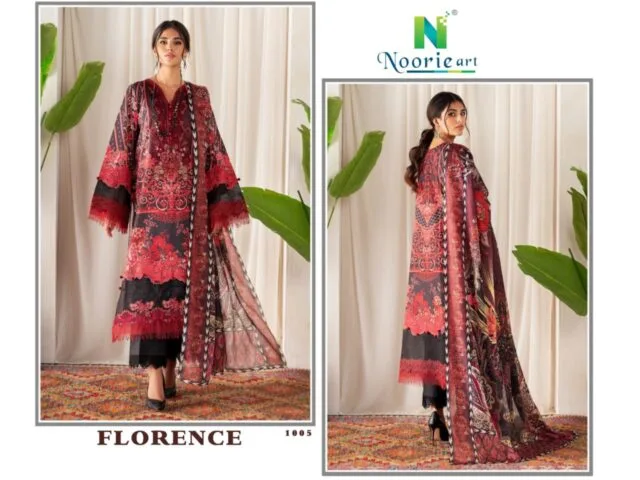 Noorie Art Florence Pure Superior Cambric Cotton Digital Printed Suits