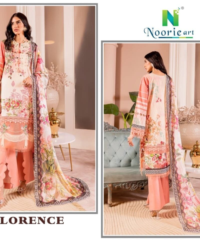 Noorie Art Florence Pure Superior Cambric Cotton Digital Printed Suits
