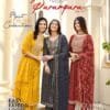 Parampara Radhika Life Style Nayra Cut Gown Kurti Pant With Dupatta