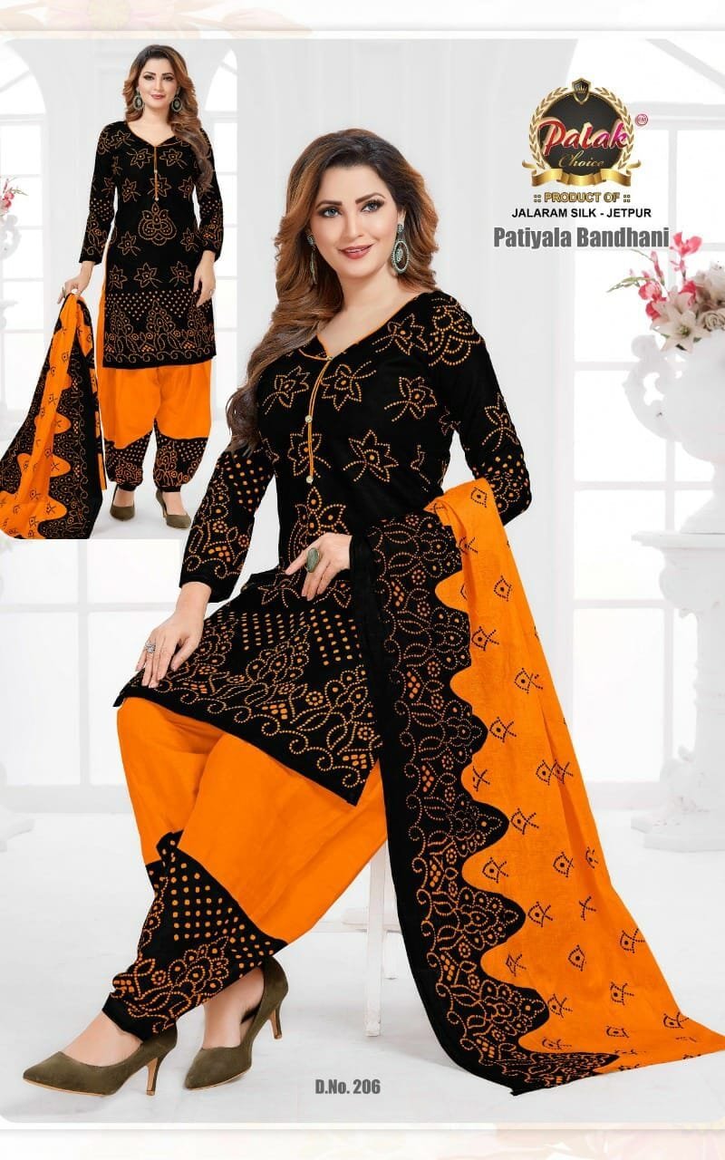 Patiyala Bandhani Vol 2 Palak Choice Wholesale Cotton Dress Material