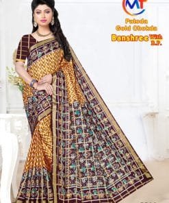 Patola Gold Pure Cotton Wholesale Saree