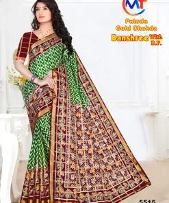 Patola Gold Pure Cotton Wholesale Saree