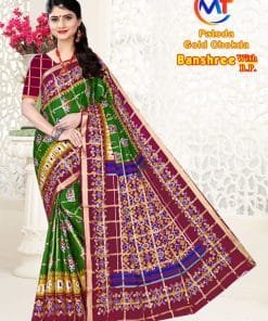 Patola Gold Pure Cotton Wholesale Saree