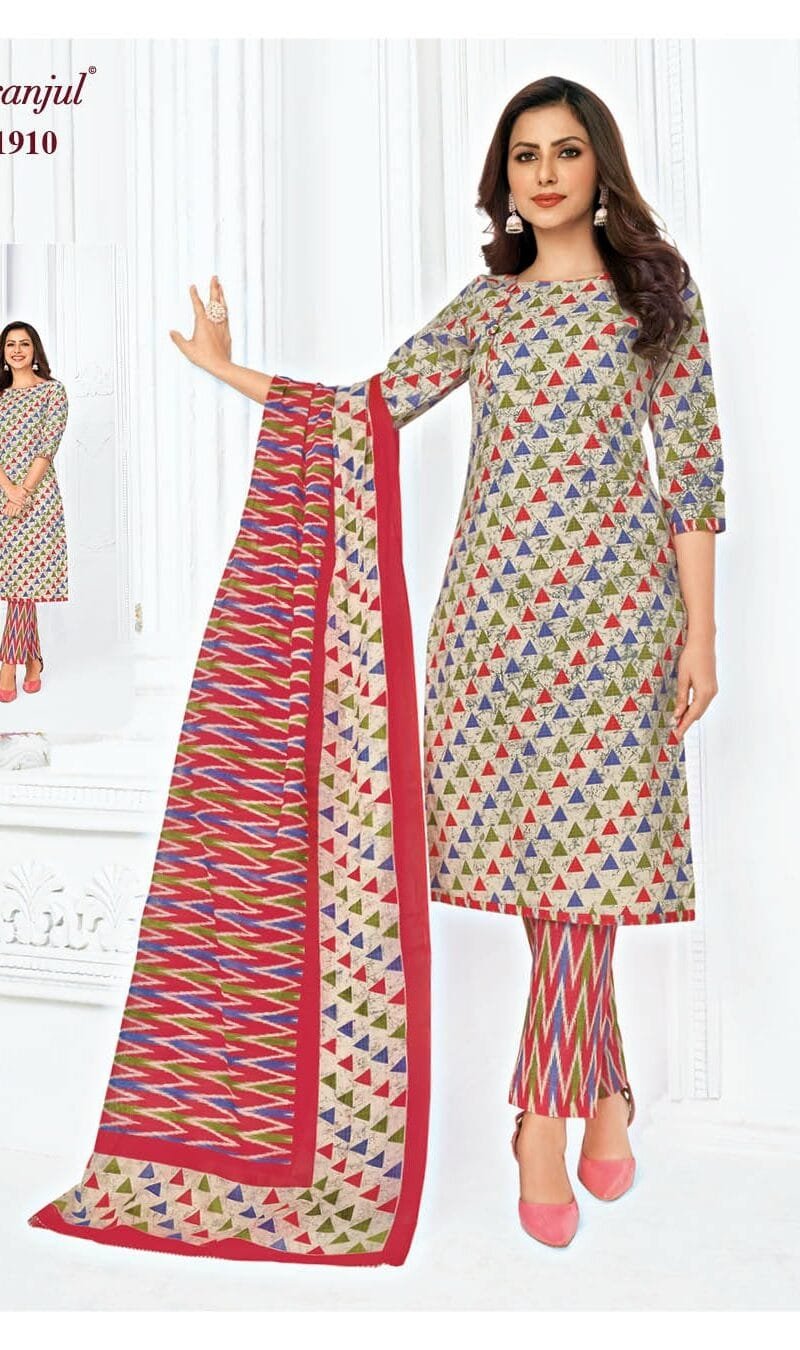 Pranjul Priyanka Vol 19 Wholesale Cotton Dress Material