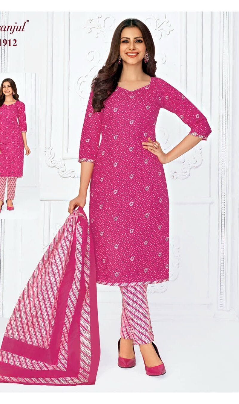 Pranjul Priyanka Vol 19 Wholesale Cotton Dress Material