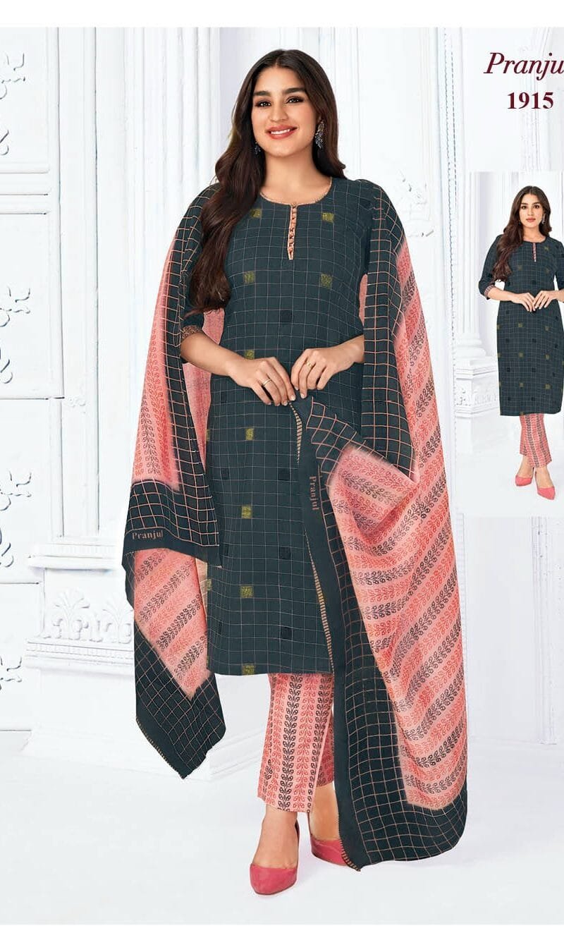 Pranjul Priyanka Vol 19 Wholesale Cotton Dress Material