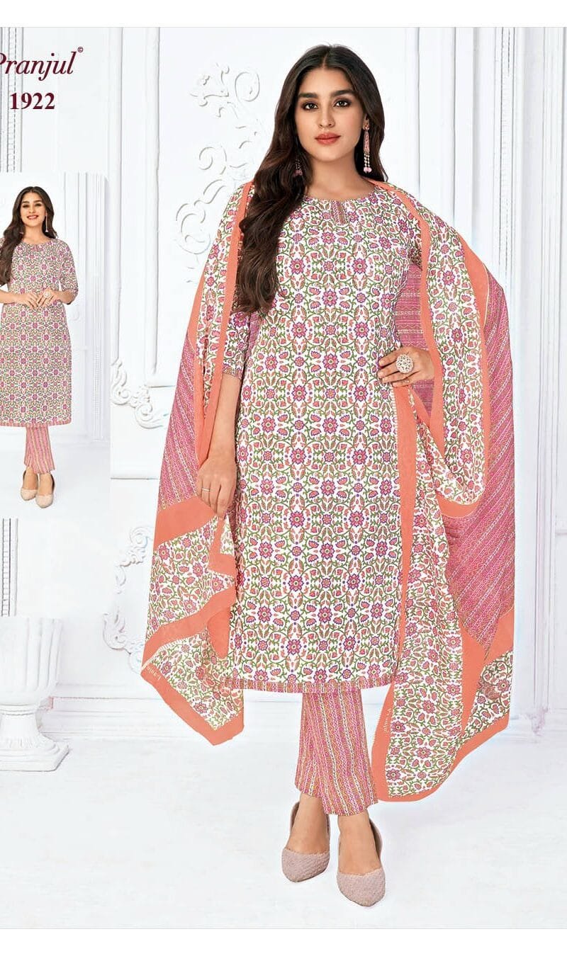 Pranjul Priyanka Vol 19 Wholesale Cotton Dress Material