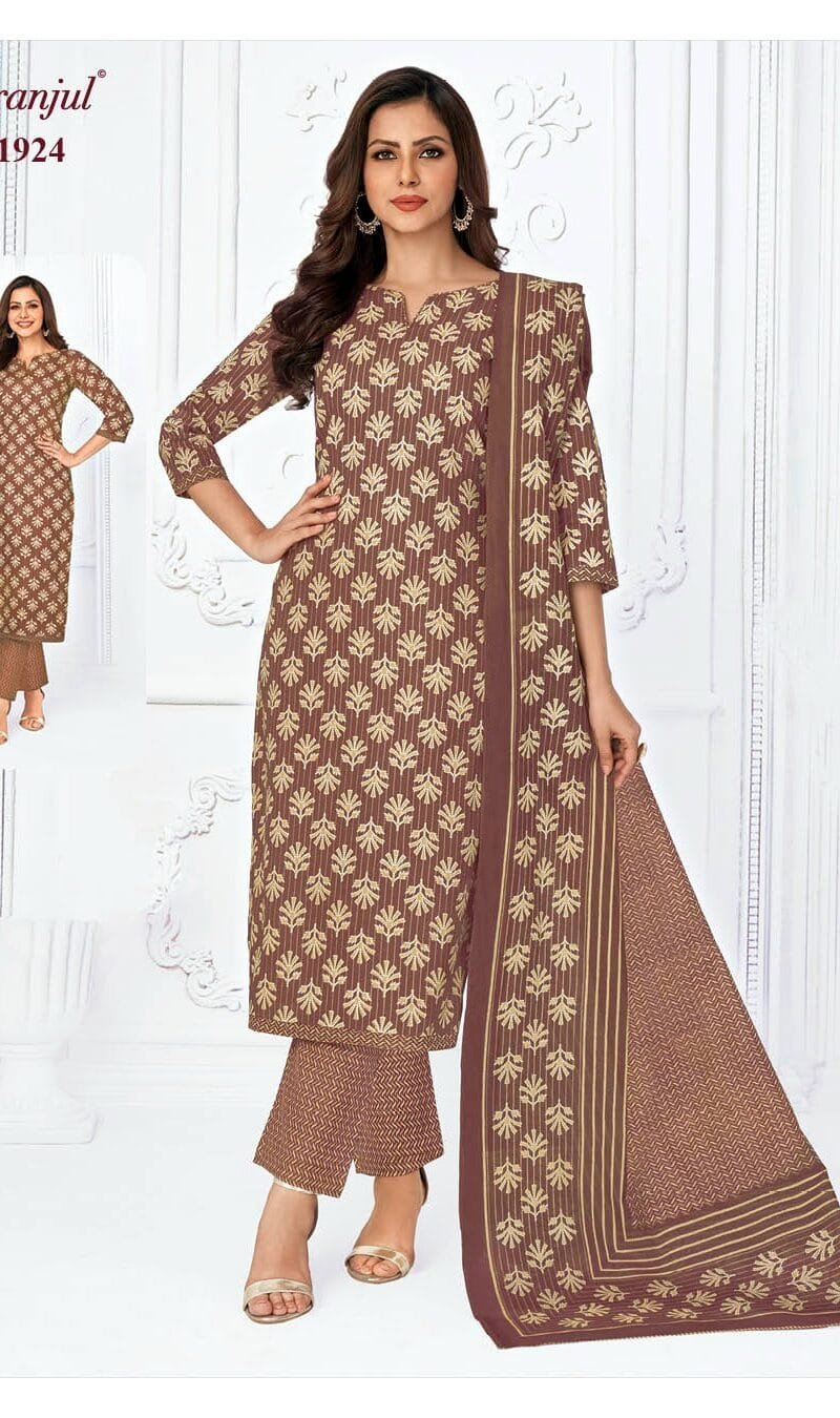 Pranjul Priyanka Vol 19 Wholesale Cotton Dress Material