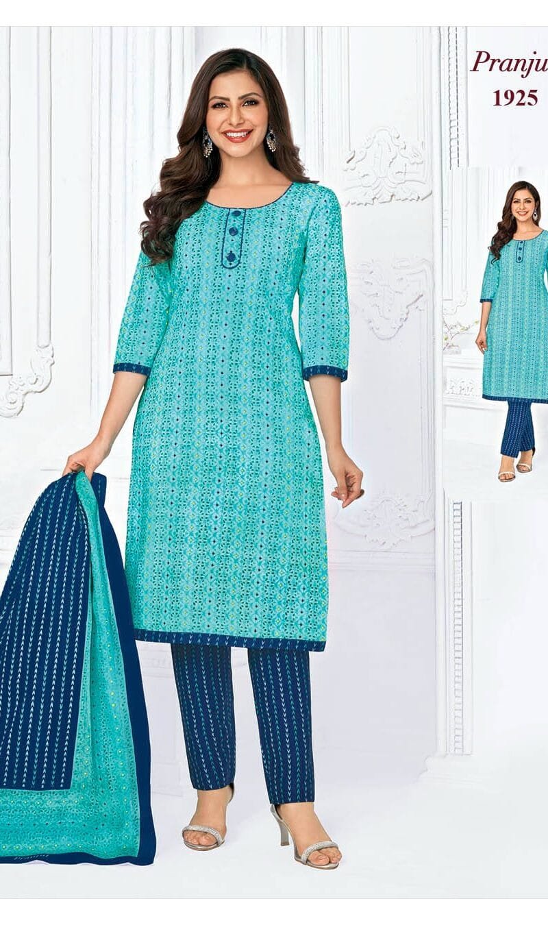 Pranjul Priyanka Vol 19 Wholesale Cotton Dress Material