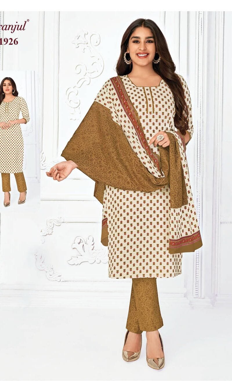 Pranjul Priyanka Vol 19 Wholesale Cotton Dress Material