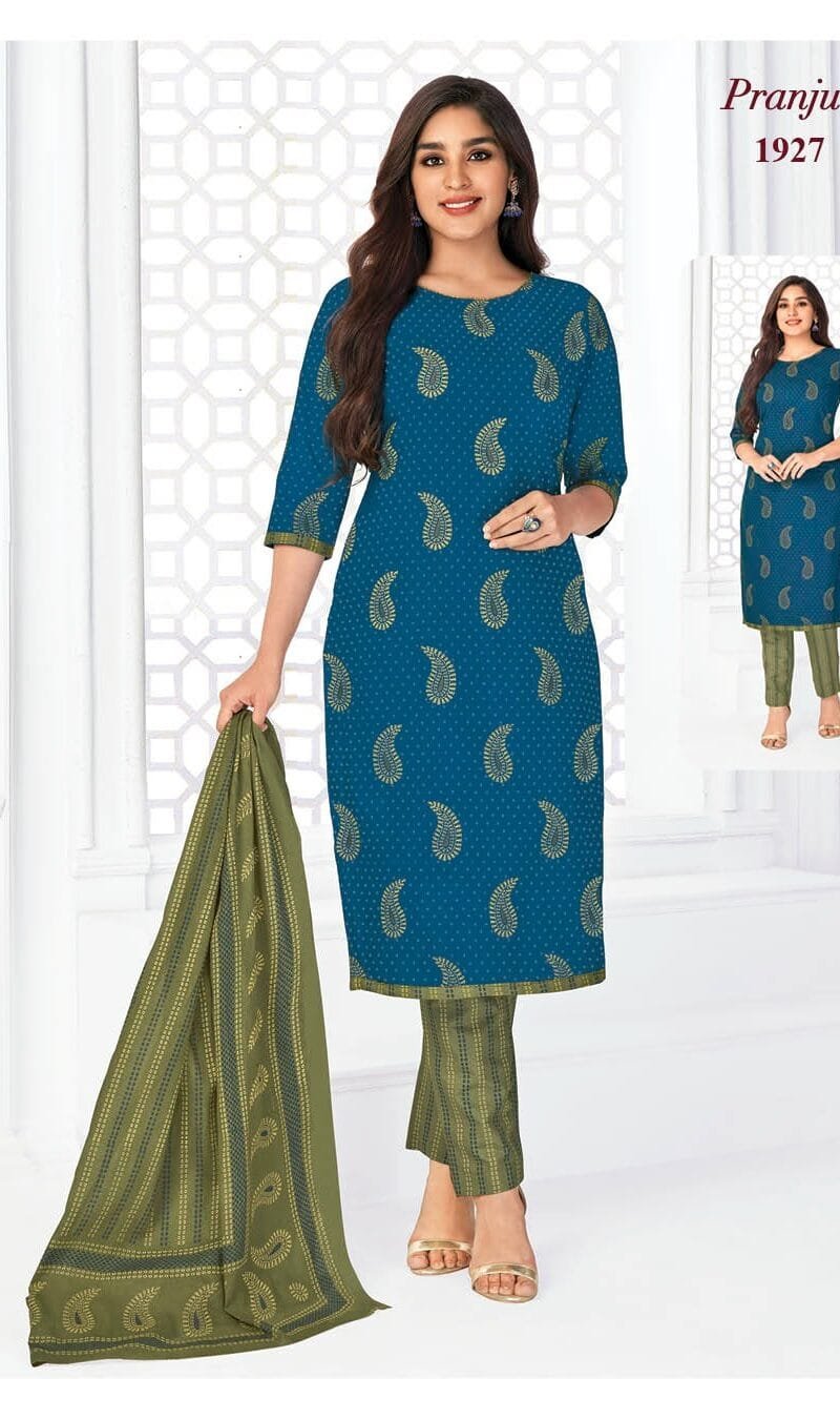 Pranjul Priyanka Vol 19 Wholesale Cotton Dress Material
