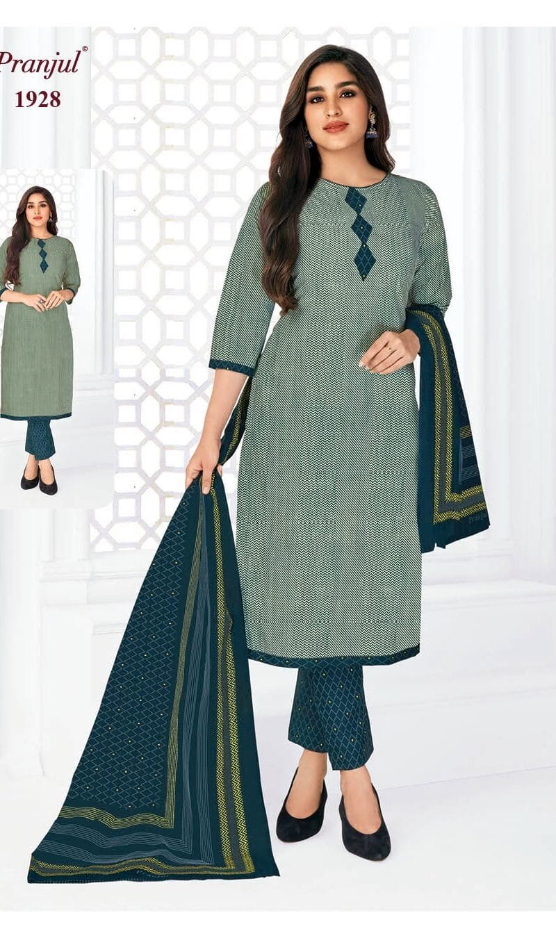 Pranjul Priyanka Vol 19 Wholesale Cotton Dress Material