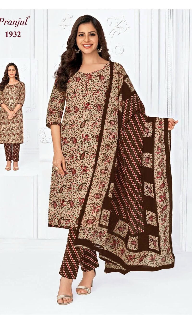 Pranjul Priyanka Vol 19 Wholesale Cotton Dress Material