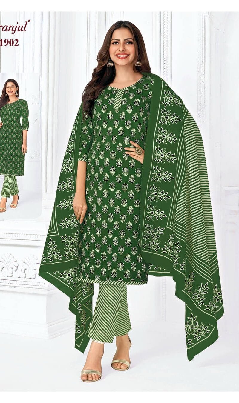 Pranjul Priyanka Vol 19 Wholesale Cotton Dress Material