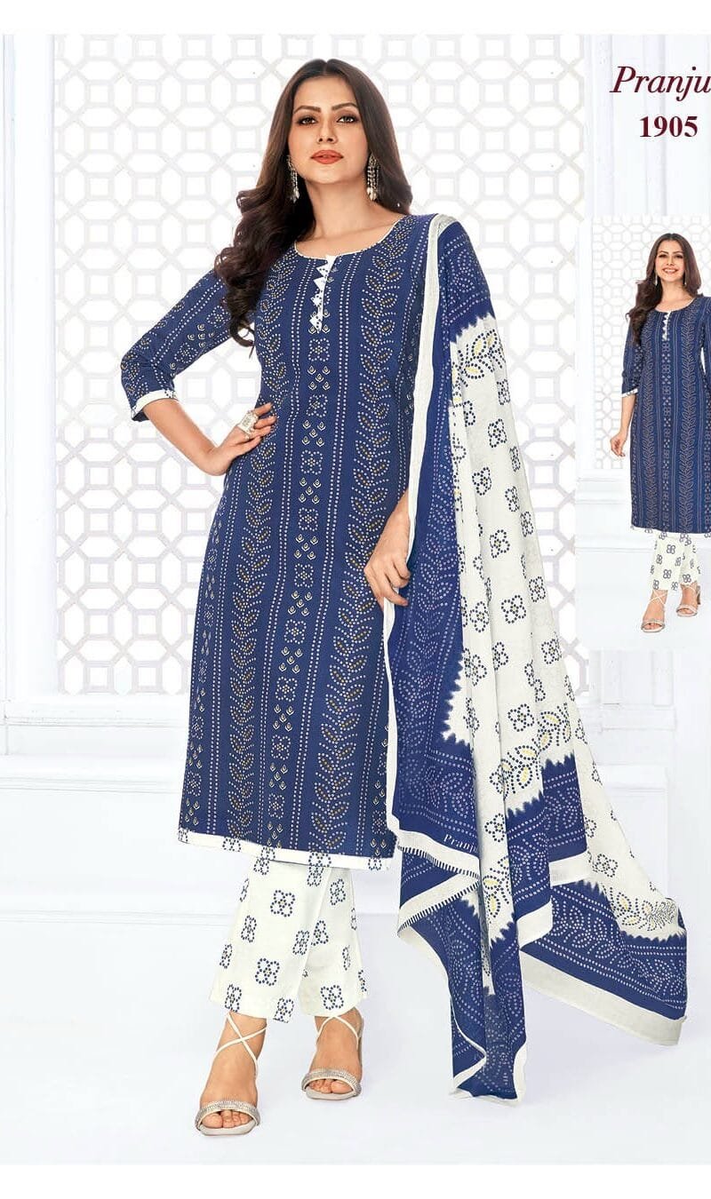 Pranjul Priyanka Vol 19 Wholesale Cotton Dress Material