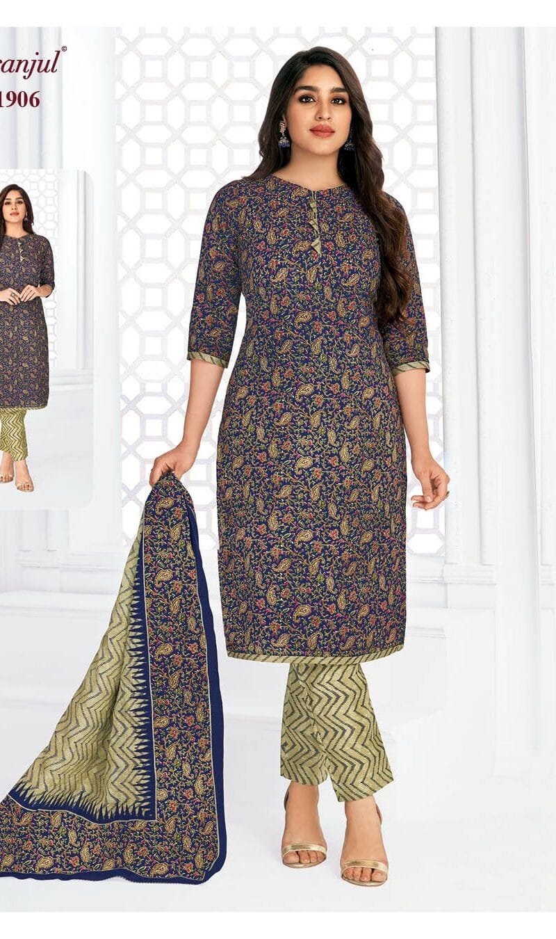 Pranjul Priyanka Vol 19 Wholesale Cotton Dress Material