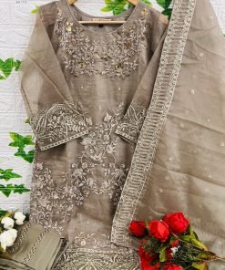 Pure Organza with Embroidery Handwork Work Ready To Wear Deepsy Collection