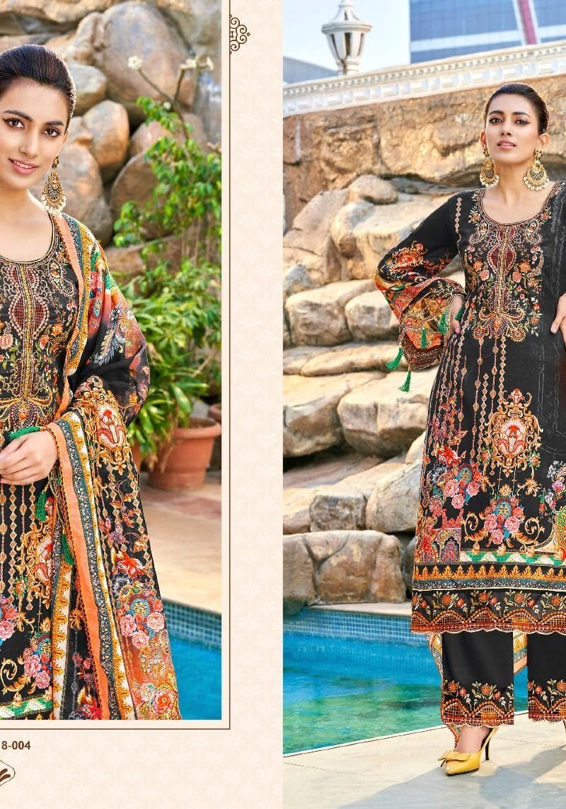QURBAT Vol 11 Alok Suit Zam Cotton Digital Pakistani Print with Fancy Embroidery