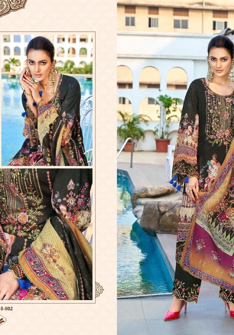 QURBAT Vol 11 Alok Suit Zam Cotton Digital Pakistani Print with Fancy Embroidery