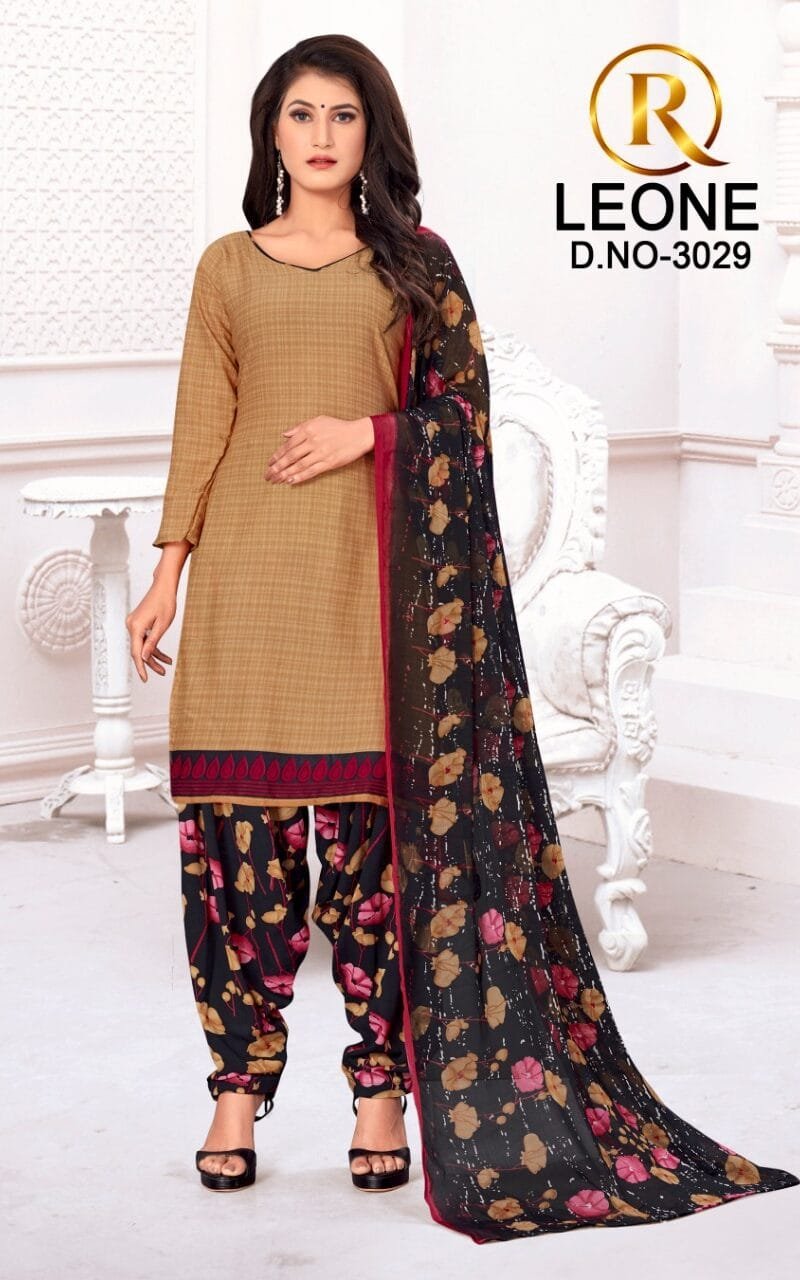 R Leone Synthetic Selection Wholesale Dress Material