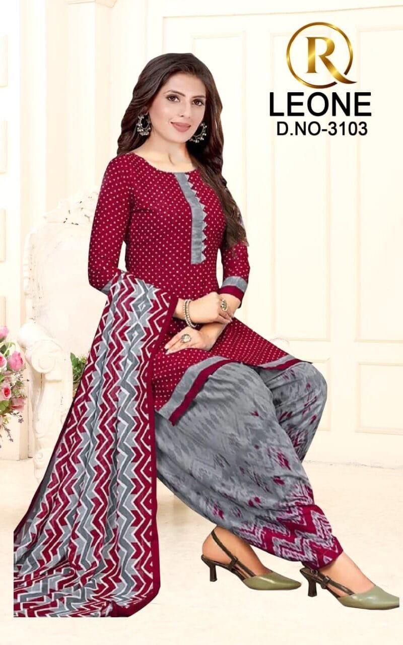 R Leone Synthetic Selection Wholesale Dress Material