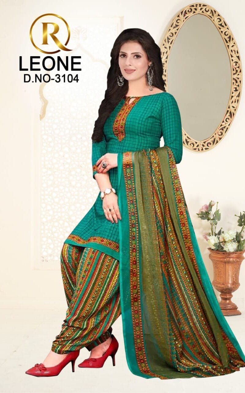 R Leone Synthetic Selection Wholesale Dress Material