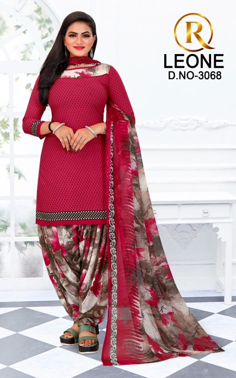 R Leone Synthetic Selection Wholesale Dress Material