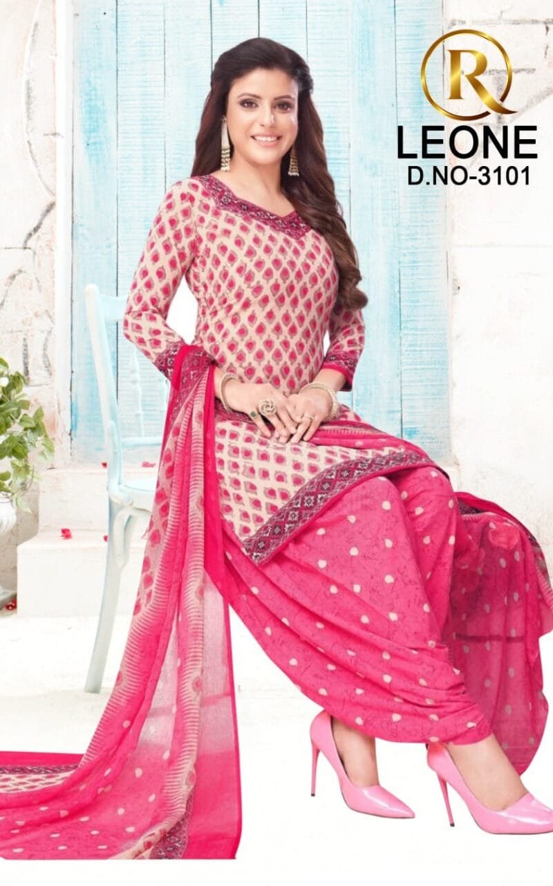 R Leone Synthetic Selection Wholesale Dress Material