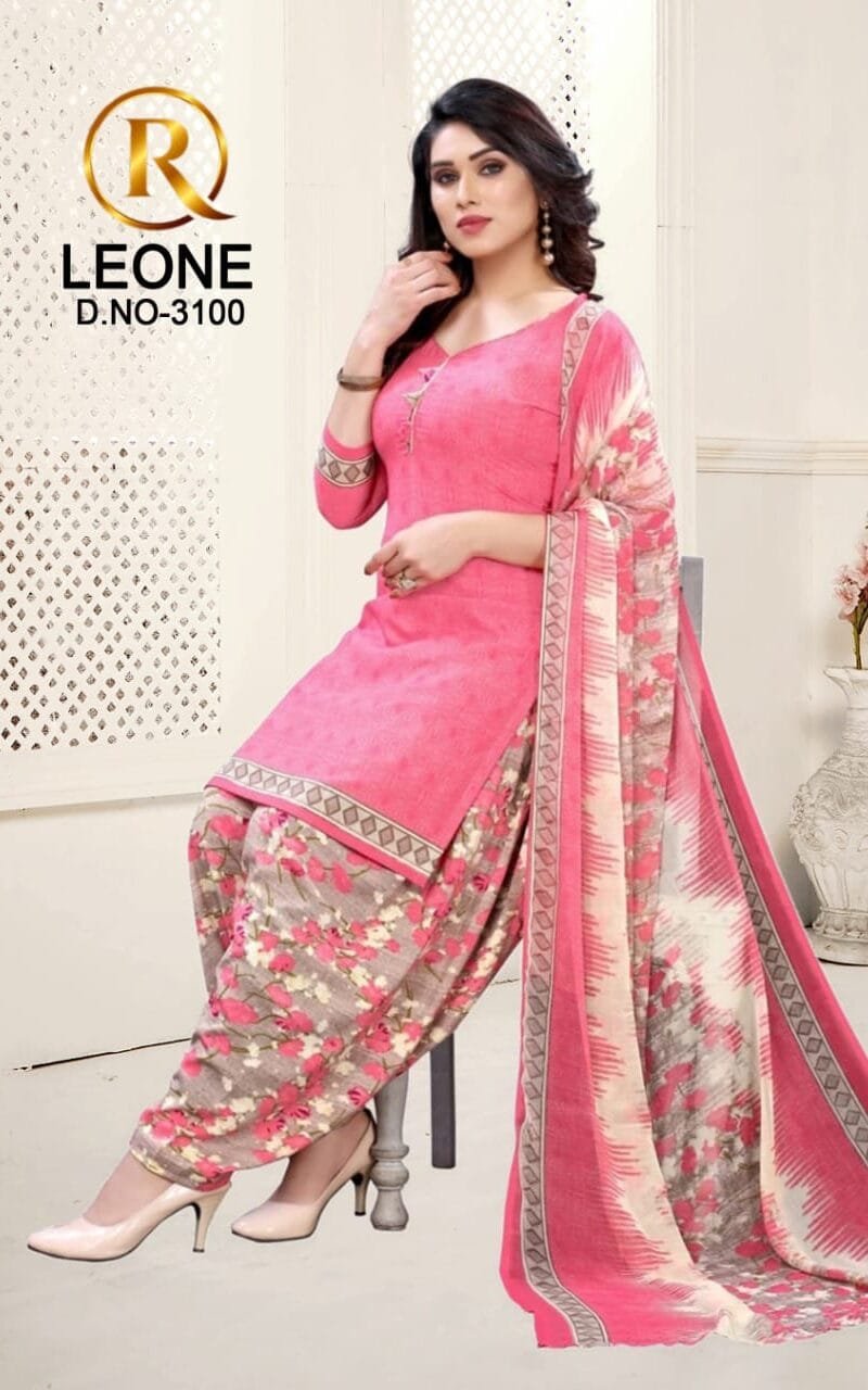 R Leone Synthetic Selection Wholesale Dress Material